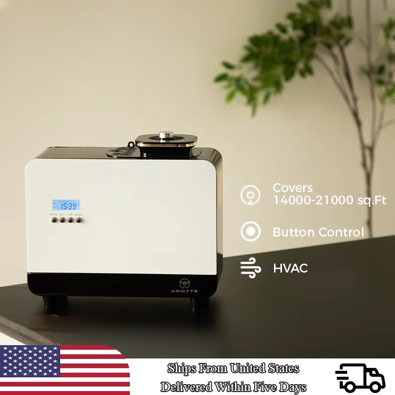 Home Fragrance Vaporizer - น้ำหอมเครื่องพ่นอโรมานัมสเต้ขนาดความจุ800มล. ตัวเครื่องโลหะเครื่องกรองอากาศ Essential น้ำมันหอมระเหย14W 30000ฟุต