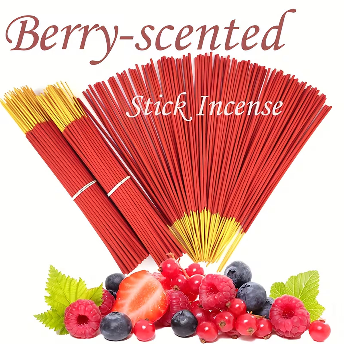 Quality Home Fragrance - ธูปกลิ่นสตรอเบอร์รี่ป่า - 25. ไม้เทียมขนาด 5 ซม.