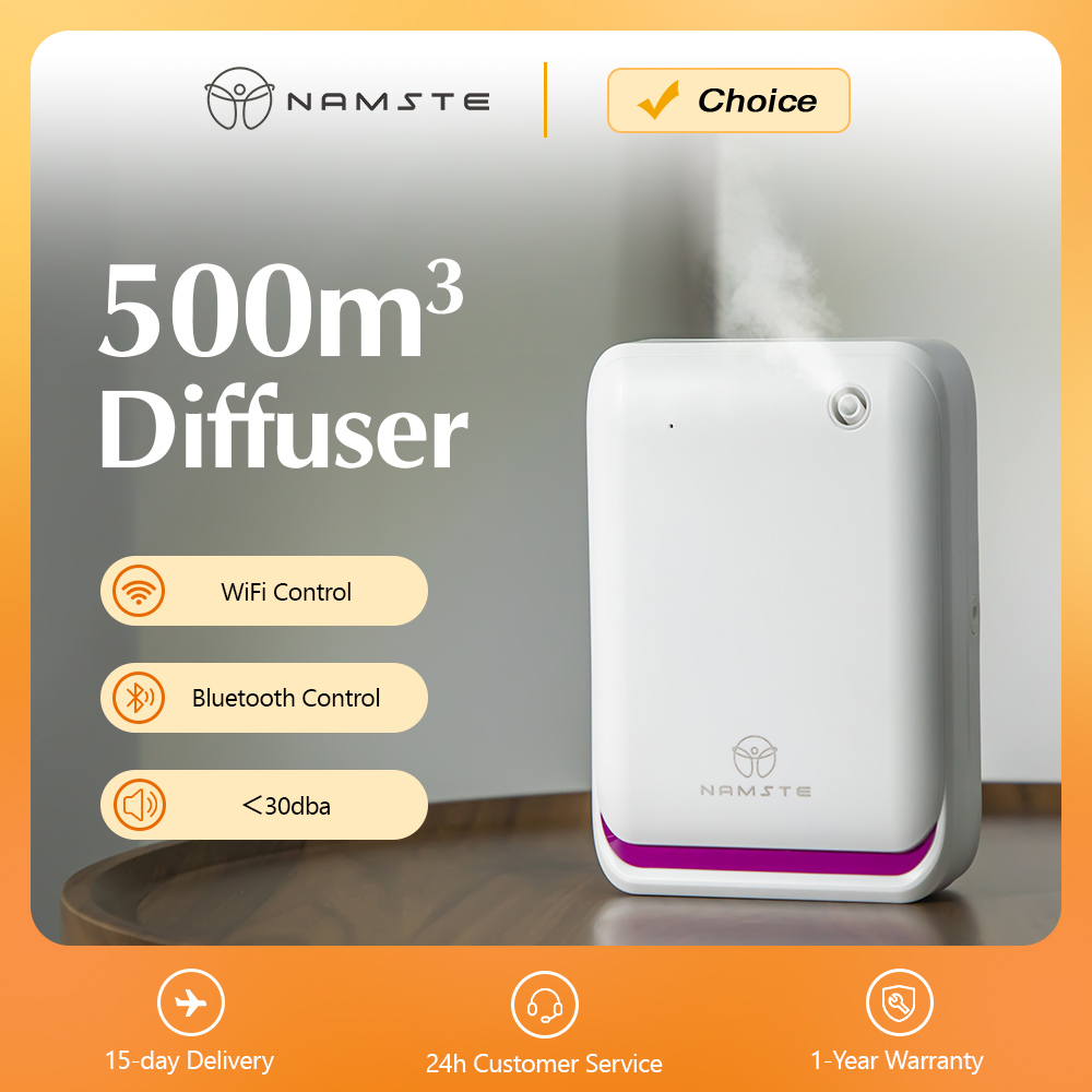 Home Fragrance Vaporizer - เครื่องกระจายกลิ่นอโรมา NAMSTE ขนาดใหญ่ 500 ลูกบาศก์เมตร ควบคุมอัจฉริยะ