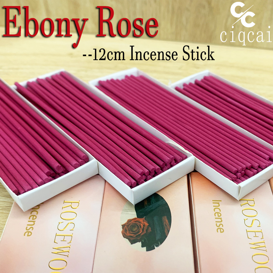 Quality Home Fragrance - ธูปไม้กฤษณาจีนคุณภาพสูง กลิ่นกุหลาบ ยาว 12 ซม. แท่งธูปธรรมชาติ