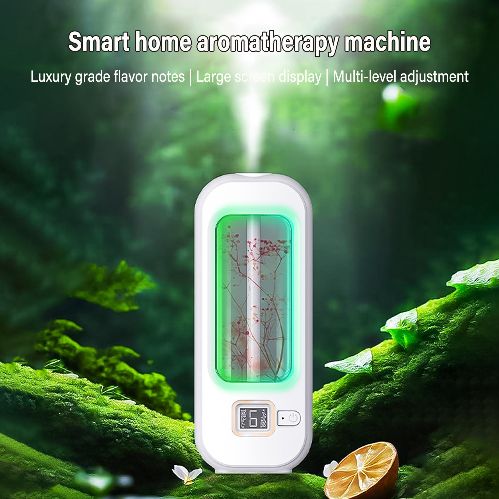 Home Fragrance Luxury - เครื่องอโรมา เครื่องหอมอัตโนมัติในบ้าน เครื่องกระจายกลิ่นน้ํามันหอมระเหย Nebulizer สําหรับห้องครัวและห้องน้ํา กําจัดกลิ่น