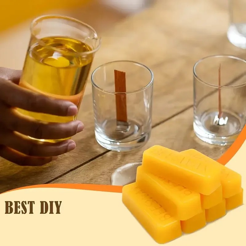 บล็อกขี้ผึ้งแท้ 3/6 ชิ้น วัสดุ - Beeswax Taper Candle บทวิจารณ์และราคา