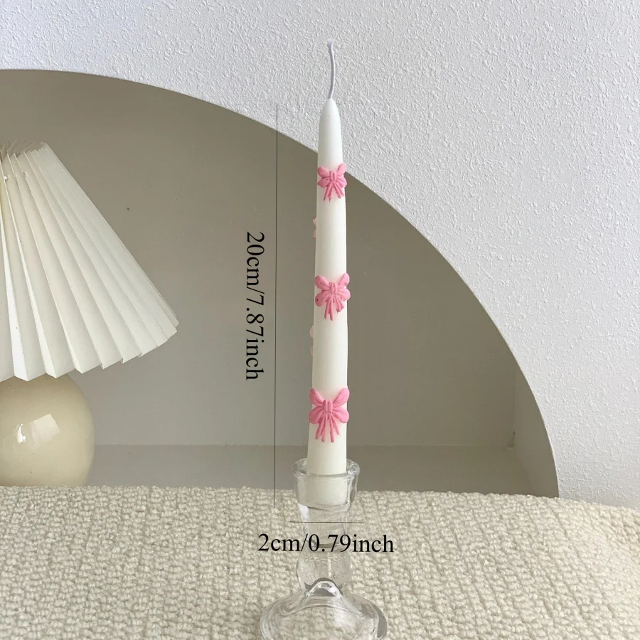 เทียนรูปโบว์ลายดอกเดซี่ ขนาด 2 - Beeswax Taper Candle บทวิจารณ์และราคา
