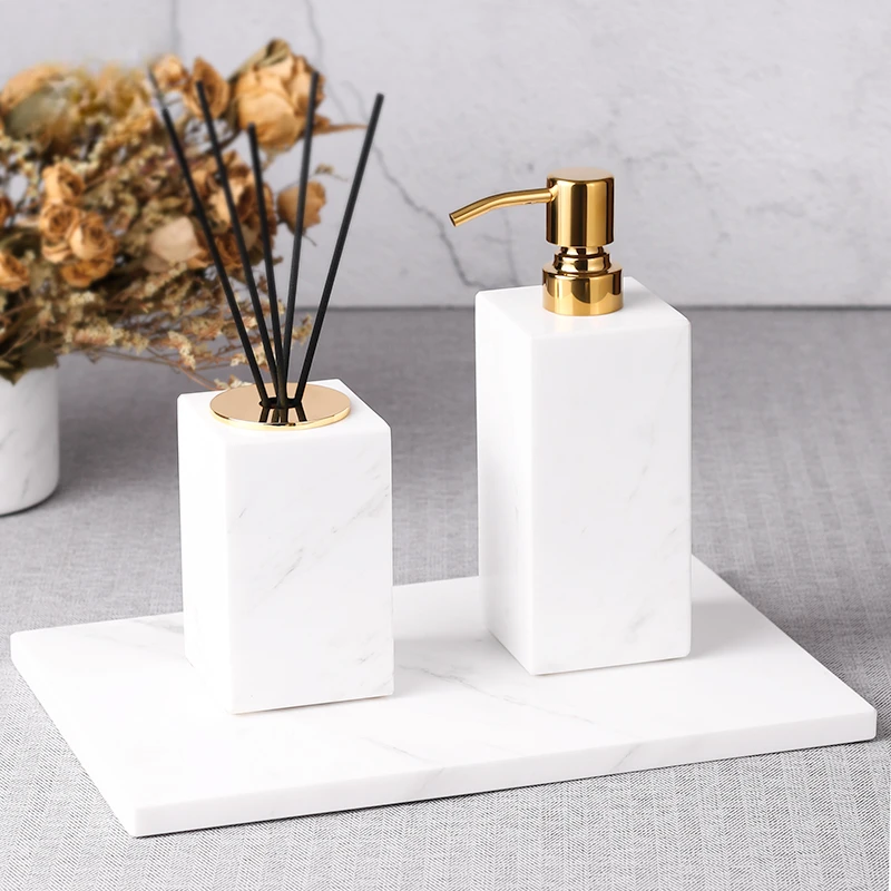 ขวดน้ำหอมอโรมาเธอราพีลายหินอ่อ - Home Fragrance Luxury บทวิจารณ์และราคา