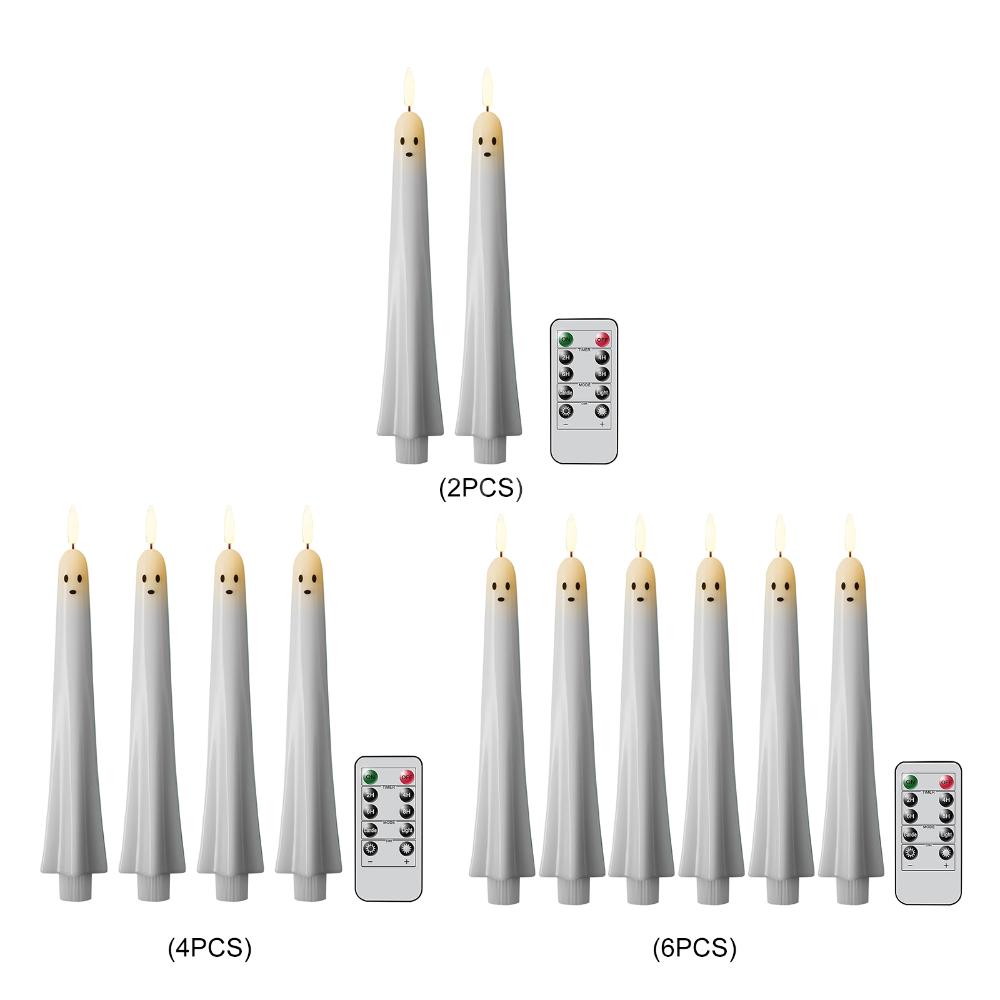 เทียนเทเปอร์รูปผี F5 แบบไร้เปล - Beeswax Taper Candle บทวิจารณ์และราคา