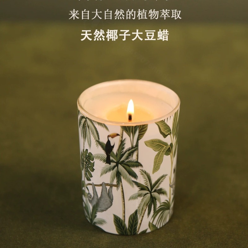 เทียนหอมกลิ่นถั่วเหลืองในขวดแก - Home Fragrance Jar บทวิจารณ์และราคา