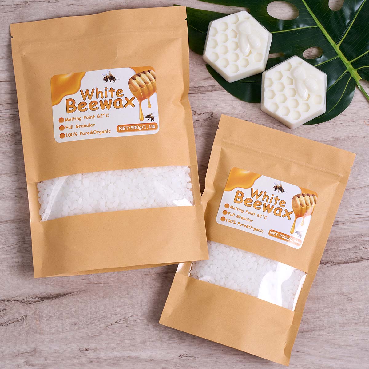 1000 กรัมขี้ผึ้งสีขาว DIY เทีย - Beeswax Taper Candle บทวิจารณ์และราคา