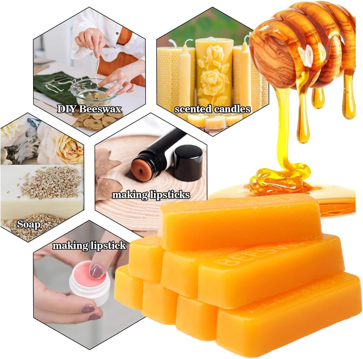 แท่งขี้ผึ้ง สำหรับทำเทียน เกรด - Beeswax Taper Candle บทวิจารณ์และราคา