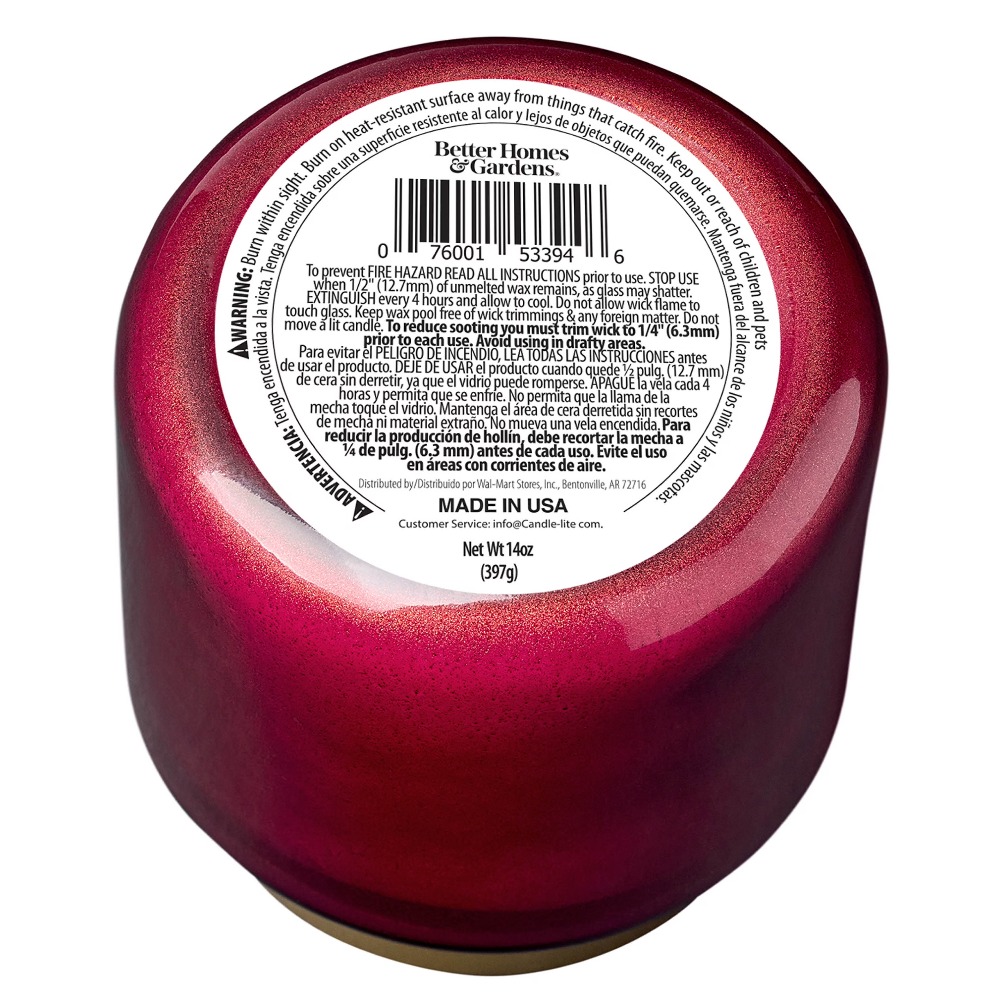 เทียนหอมในโถแก้วสีแดง ฝาสีทอง  - Home Fragrance Jar บทวิจารณ์และราคา