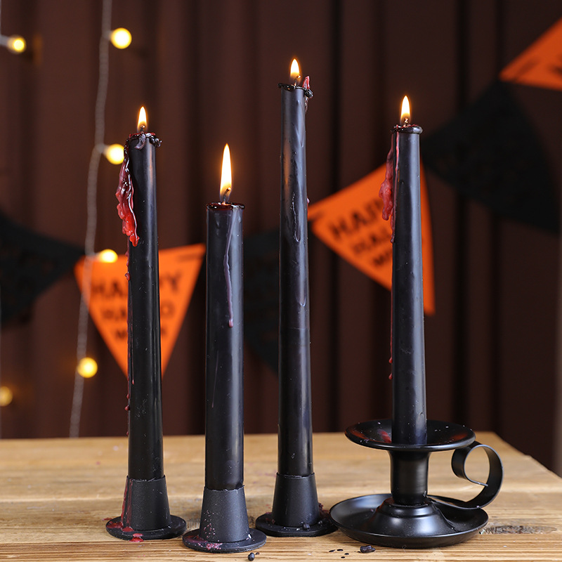 Gothic Skull TAPER เทียนฤดูใบไ - Beeswax Taper Candle บทวิจารณ์และราคา