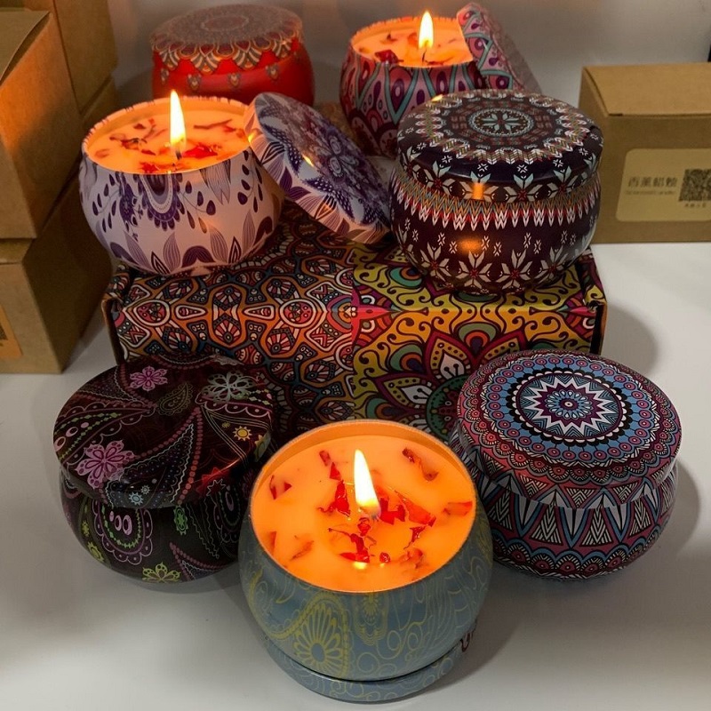 1/4 ชิ้น เทียนหอมวินเทจ เทียนข - Home Fragrance Jar บทวิจารณ์และราคา