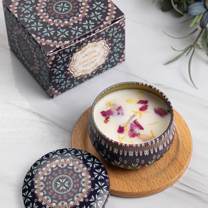 1/4 ชิ้น เทียนหอมวินเทจ เทียนข - Home Fragrance Jar บทวิจารณ์และราคา