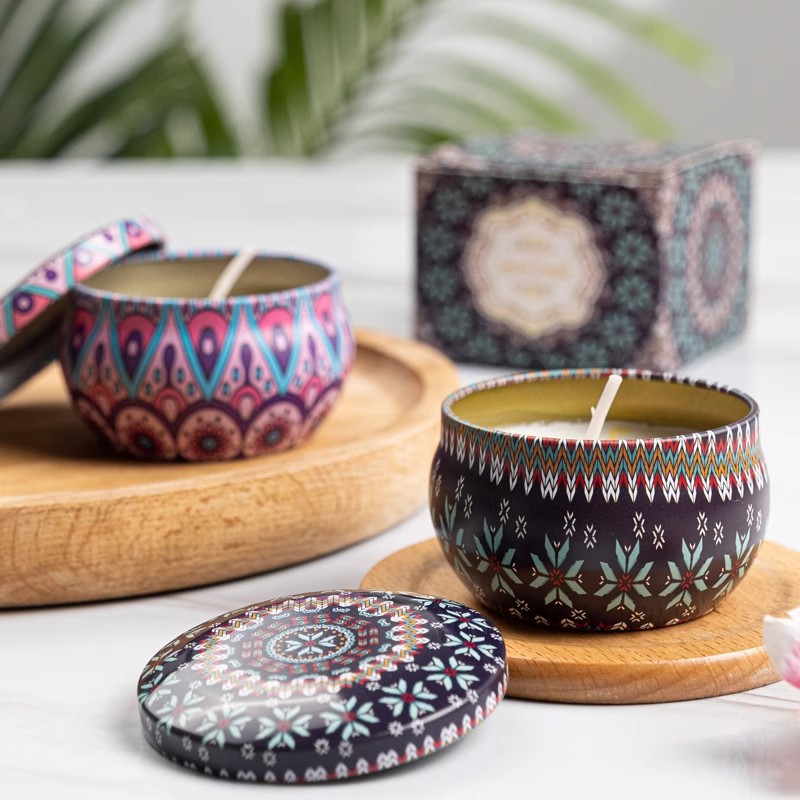 1/4 ชิ้น เทียนหอมวินเทจ เทียนข - Home Fragrance Jar บทวิจารณ์และราคา